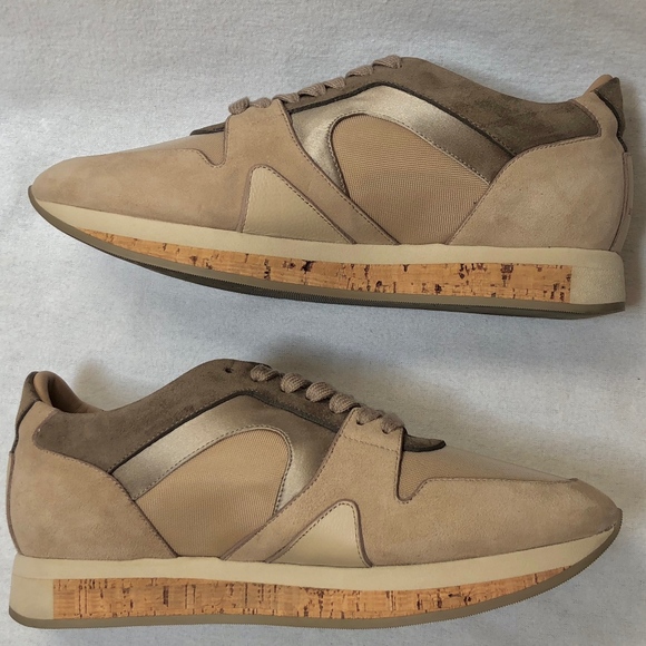 Burberry Field Platform Cork Tennis Shoes - Picture 4 of 7